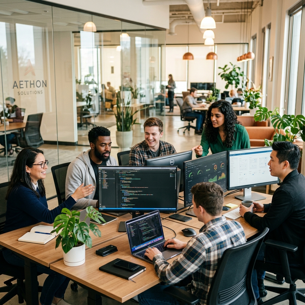 L'équipe Nexusia Labs en pleine collaboration